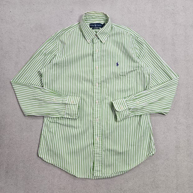 폴로 랄프 로렌 스트라이프 셔츠 M 커스텀핏