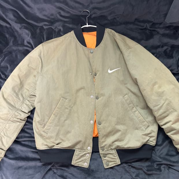 [M]나이키 x 스투시 나투시 리버시블 자켓 올리브