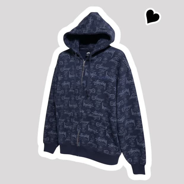 00s 스투시 월드투어 올로고 후드집업