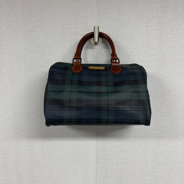 폴로 랄프로렌 체크 토트백