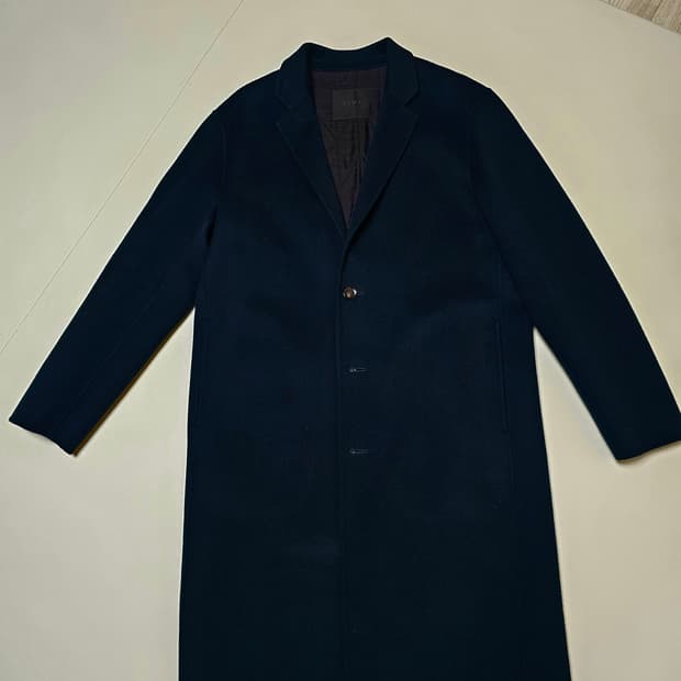 타임옴므 다크그린 캐시미어 코트