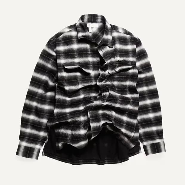 H&M 글렌마틴스 포일드 플란넬 셔츠