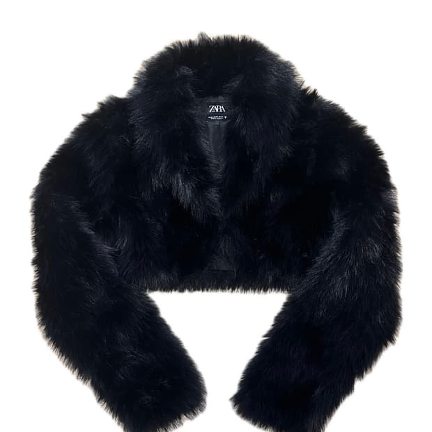 Zara 자라 숏 퍼 자켓