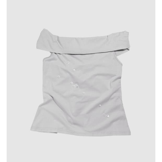 인앤양인하모니 반팔 Knot top, grayish purple