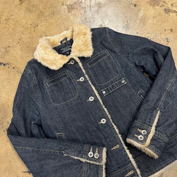 [정품/M] VIMS 아웃피터스 데님 무스탕 자켓 b18