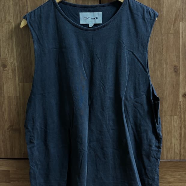 [XL] 토니웩 가먼트 다이 슬리브리스 티 (카본)