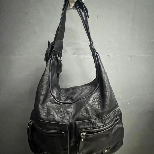 furla leather 2-way belted shoulder bag