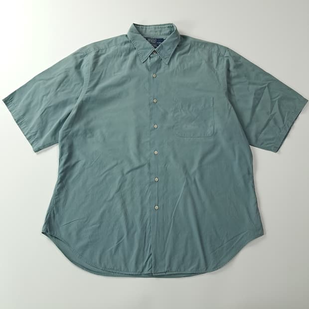 CK539 XL 폴로 90s 홍콩판 워윅 세이지그린 반팔셔츠 남방