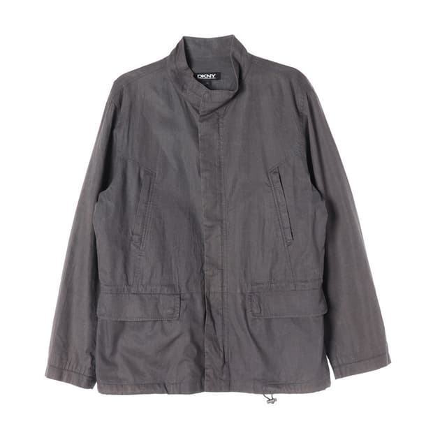 DKNY 차콜 그레이 스탠드넥 필드 자켓 M
