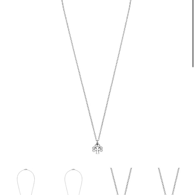 판매)인세인개러지 클로버 실버목걸이