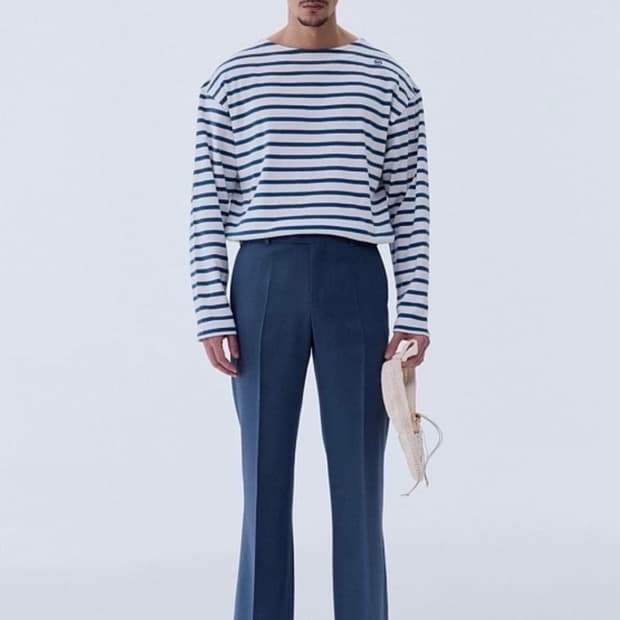 렉토 모나코 스트라이프 티셔츠 S