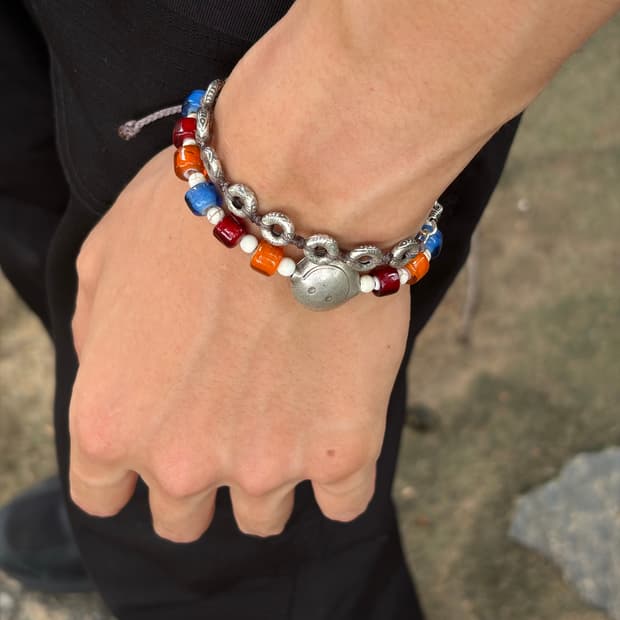 karen silver handmadebracelet
