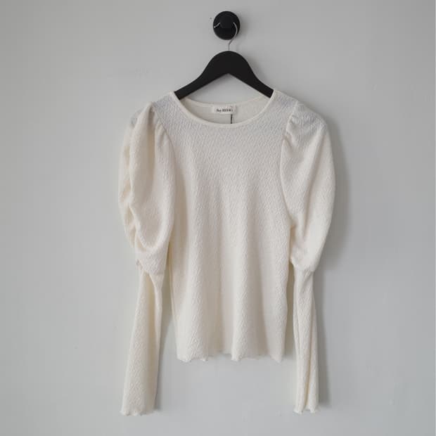 ray beams puff blouse