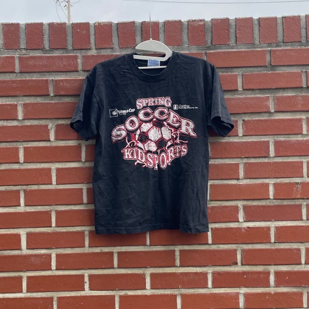 Hanes 블랙 프린팅 티셔츠