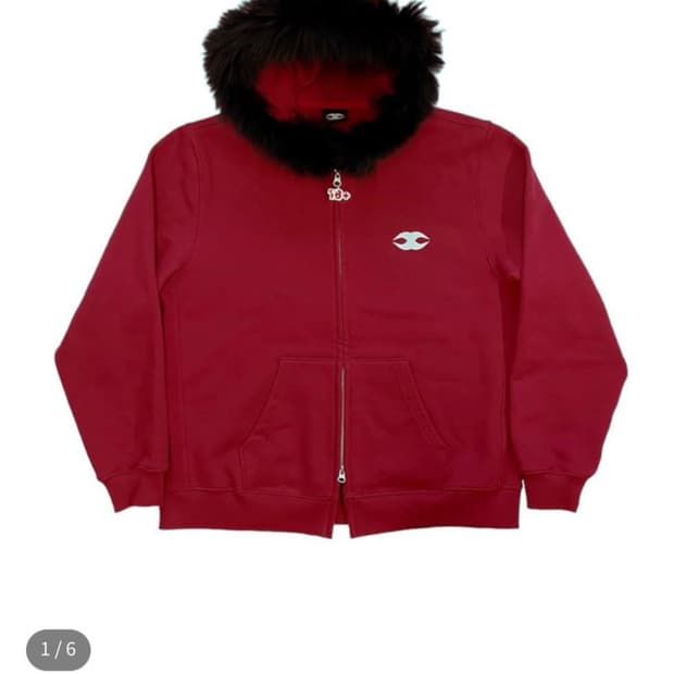 모자이크 소사이어티 퍼 후드집업