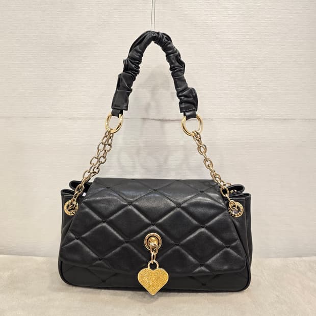 러브캣 블랙 퀼팅 체인 숄더백 가방