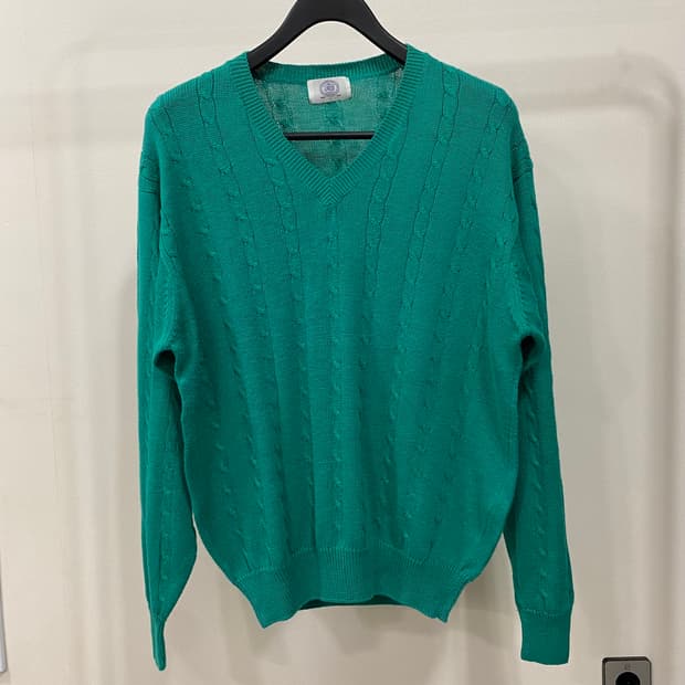 제이프레스 린넨 코튼 케이블 니트