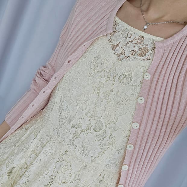 일본 빈티지 코디세트 (원피스/가디건)