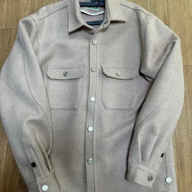 Stu 오버핏 셔츠자켓 핑크 m