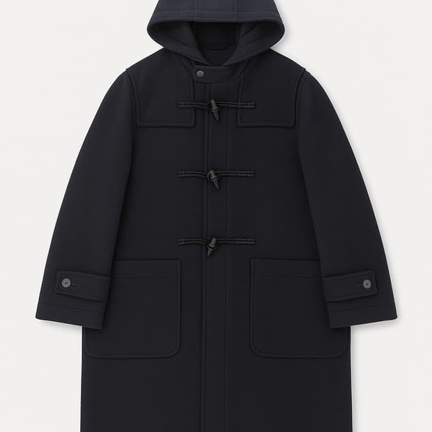 유니클로 더플코트 네이비 L