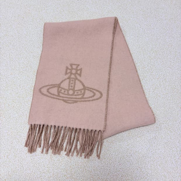 비비안웨스트우드 리버시블 빅로고 울 머플러