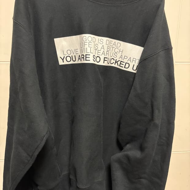 RAGS McGREGOR x champion 콜라보 맨투맨