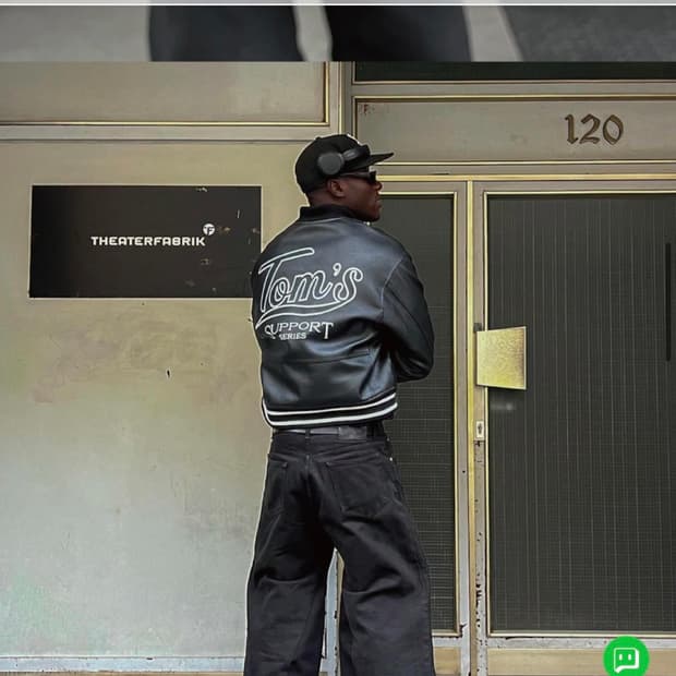 톰스벌스데이 가죽 레더 자켓 블랙