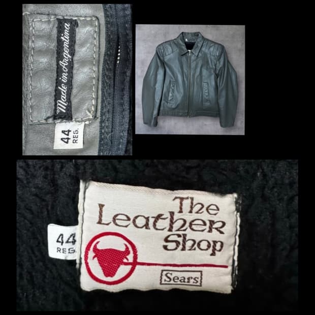 80s The Leather Shop 가죽 자켓 leather