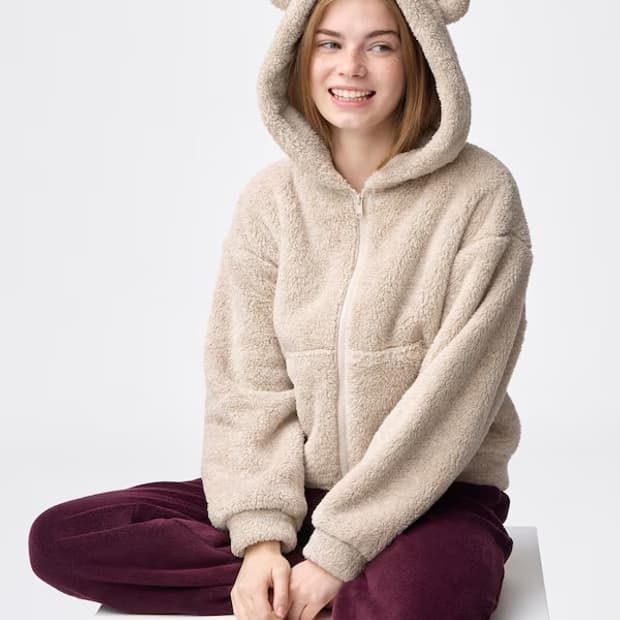 GU 곰돌이 후리스 베이지