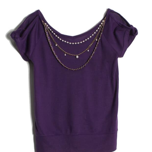 Clistea 퍼플 티셔츠