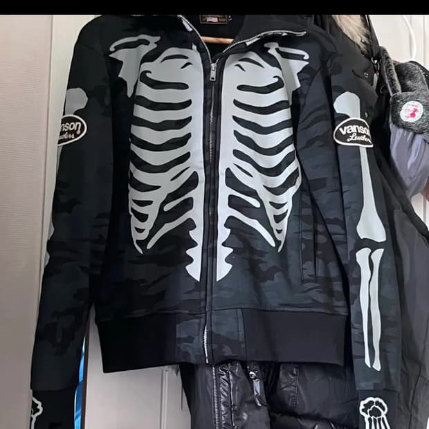 vanson 밴슨 카모 후드집업