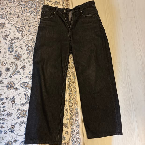 유스랩 와이드 데님 팬츠 moon