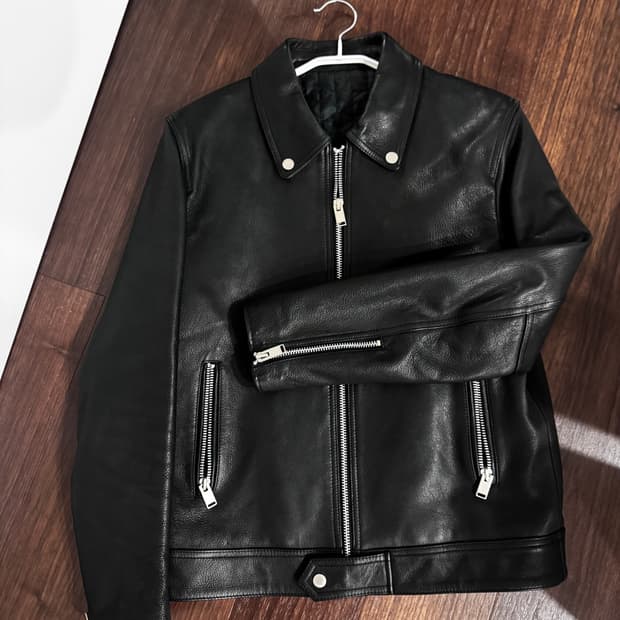 염소가죽 라이더 가죽 자켓