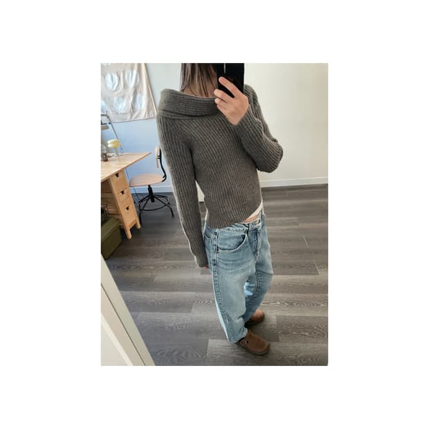 vtg gray knit
