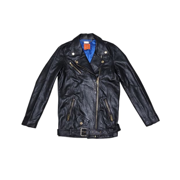 ROBO  양 가죽 100% 여성 빈티지 라이더 자켓