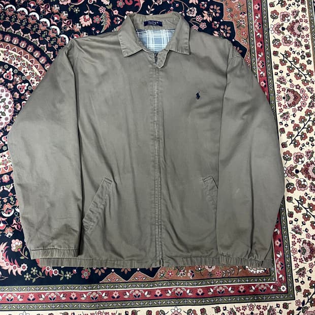 [XL] 폴로 베이지 브라운 블루종