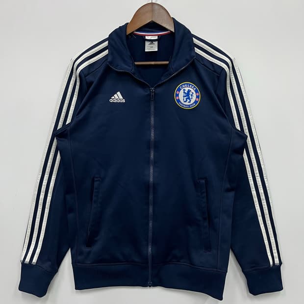 아디다스 네이비 첼시 축구 져지 트랙탑 : : 