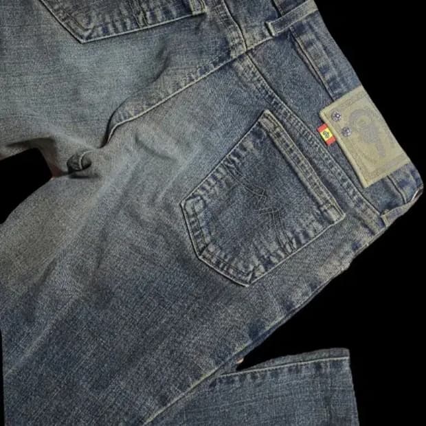 빠른처분가))빈티지 y2k 골반 데님팬츠