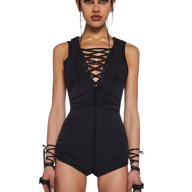 Dolls kill 돌스킬 롬퍼 블랙