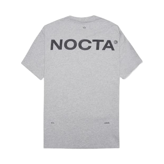 L 나이키 X 녹타 드레이크 맥스 90 그레이 반팔티