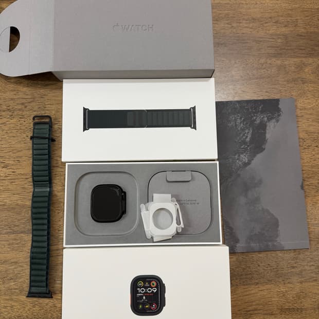 애플워치 울트라2 49mm 티타늄 블랙 케이스 풀박스