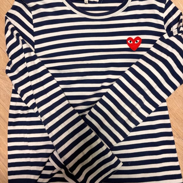 꼼데가르송 스트라이프 롱슬리브