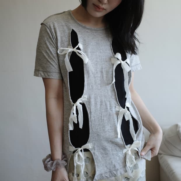 tricot COMME des GARÇONS ribbon T-shirt