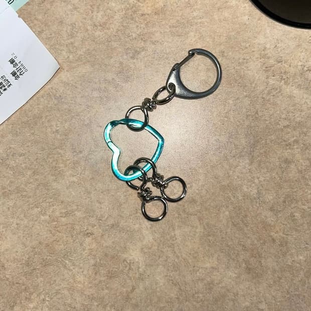 Blue Heart Keyring🩵