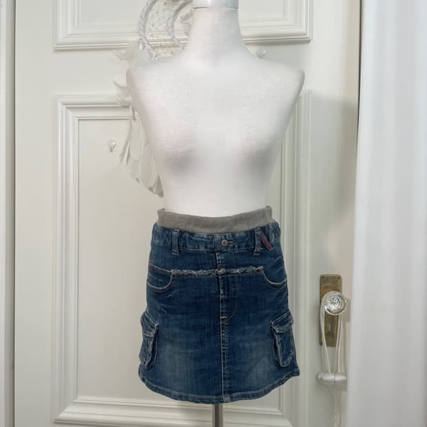 denim waist cotton stitch pocket point y