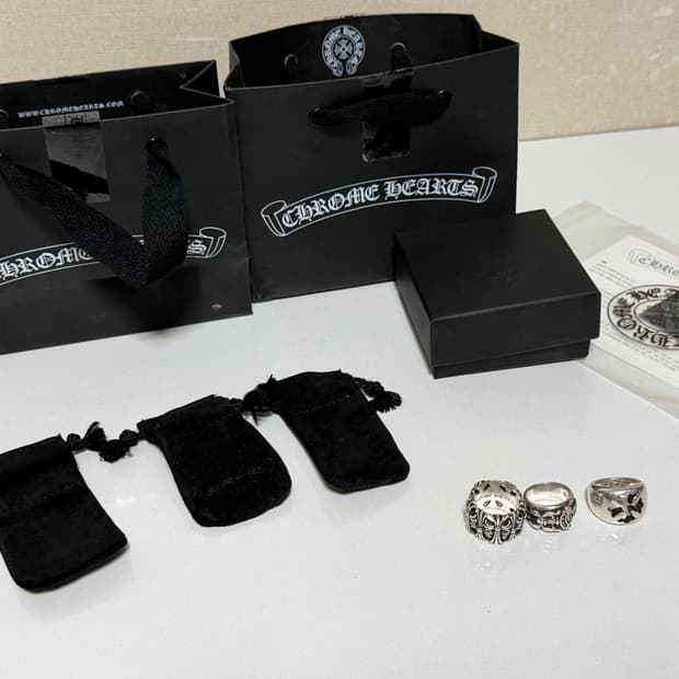 크롬하츠 링 3종세트 (세메터리링, 대거링, 컷오프링)