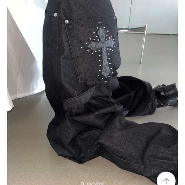 김아홉 벌룬 데님 M 새상품