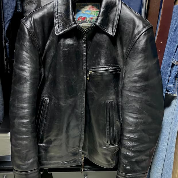 [38] 에어로레더 하프벨트 크롬악셀 블랙 홀스하이드