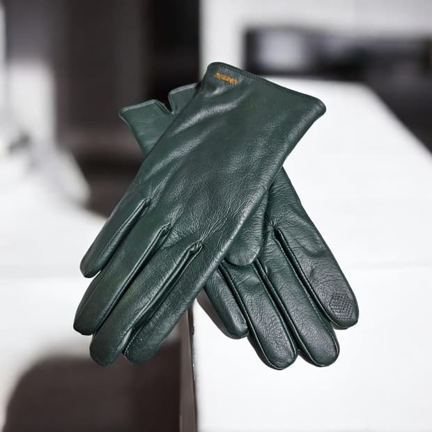헤지스 여성 양가죽 스마트터치 장갑 딥그린 | 상태좋음 | 시즌정리