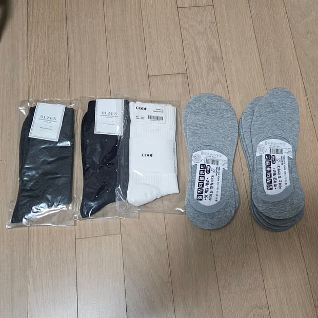 올젠, 쿠어 등 남성 양말 11켤레 새상품 일괄